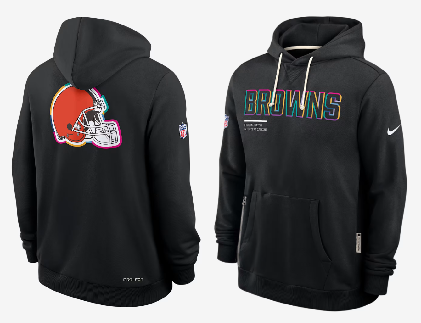 Men Cleveland Browns black 2025 Nike NFL hoodie->cleveland browns->NFL Jersey